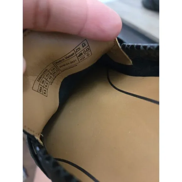 Vionic Zana Black Leather Lizard Loafers Size 8.5 - Picture 6 of 6